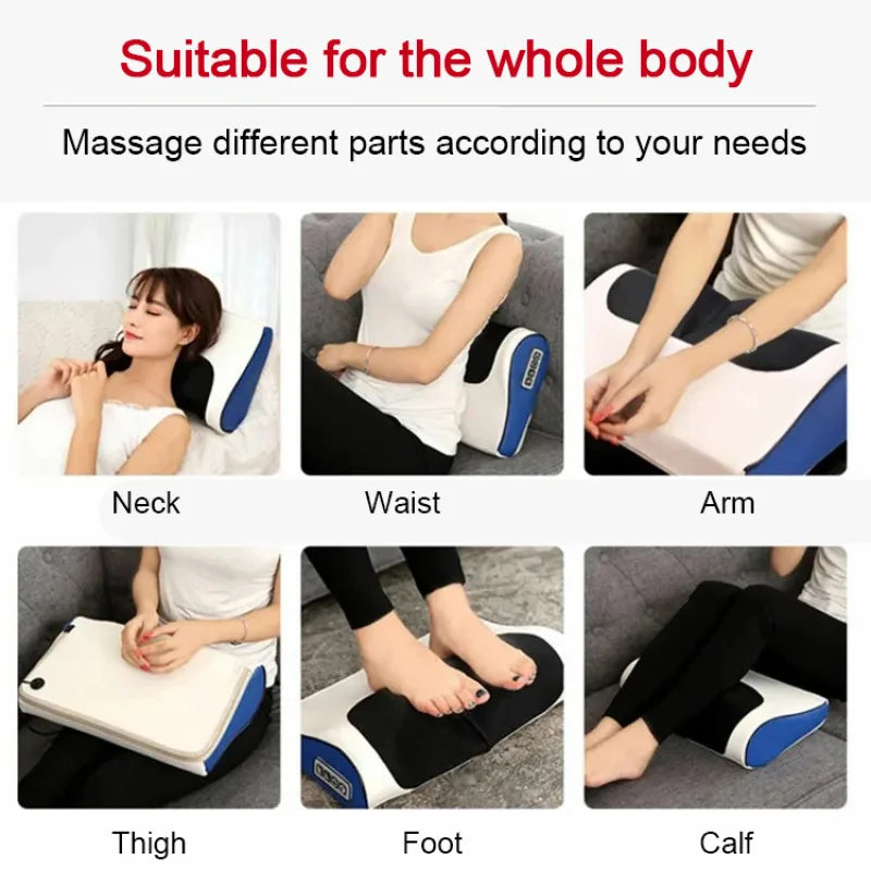 Home Massage Pillow Heating Lumbar Massage Whole Body Cervical Massager Car Neck Massager Cervical Massager Lumbar Massage