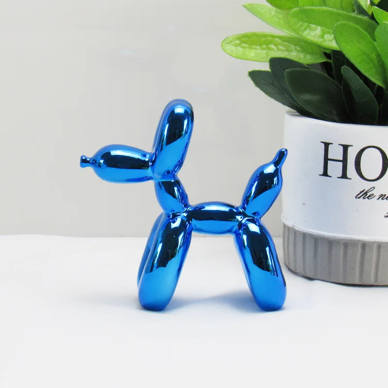 Nordic Electroplated Balloon Dog Ornaments Home Living Room TV Cabinet Creative Decoration Resin Crafts