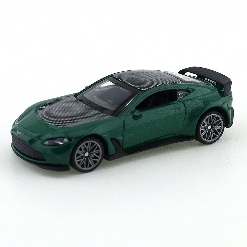 TSC 1/64 Aston Martin V12 Car Alloy Toys Motor Vehicle Diecast Metal Model Kids Xmas Gift Toys for Boys Modified Trolley