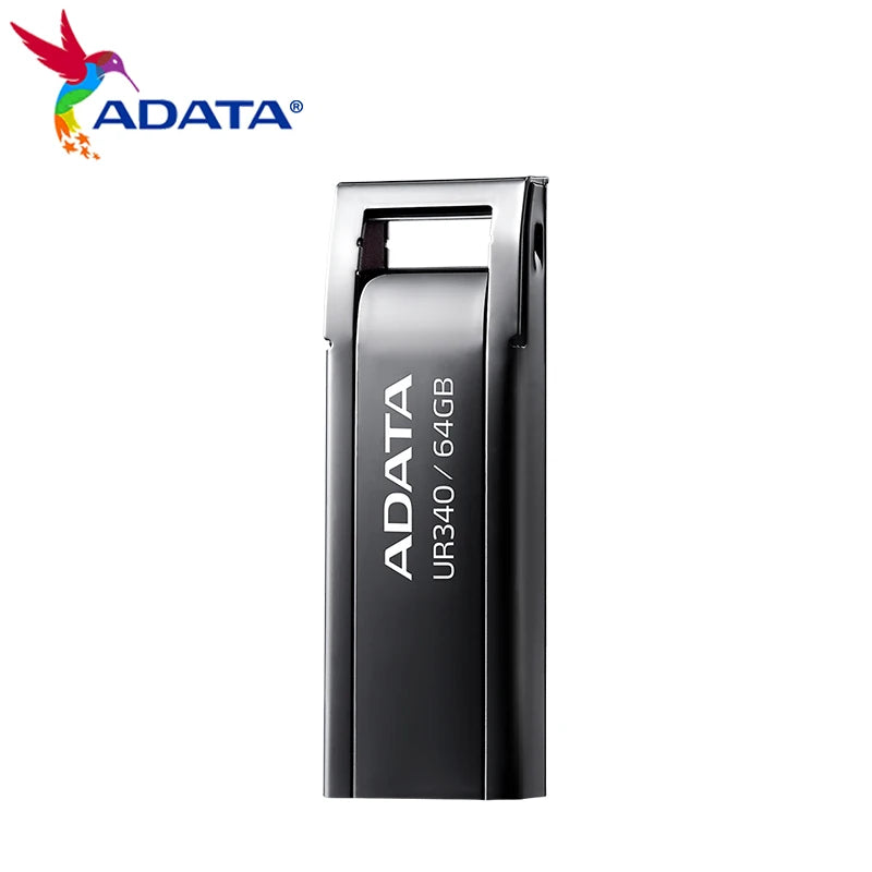 ADATA UR 340 USB Flash Drive 128GB 64GB 32GB Metal USB3.2 Pendrive High Speed Memory U Disk for Computer