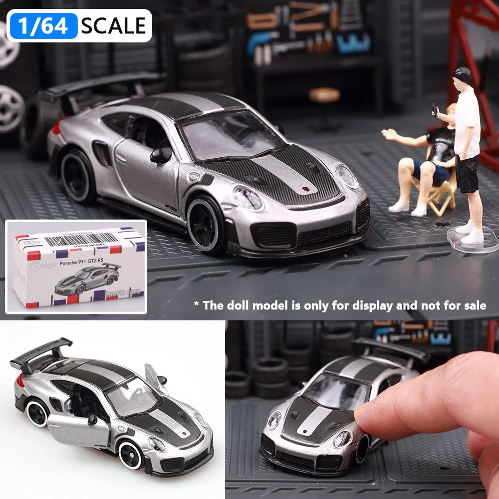 Bburago 1:64 Porsche 911 Gt Lamborghini Ferrari 1959 Cadillac Miniature Alloy CAR Model Collection Toy Gifts