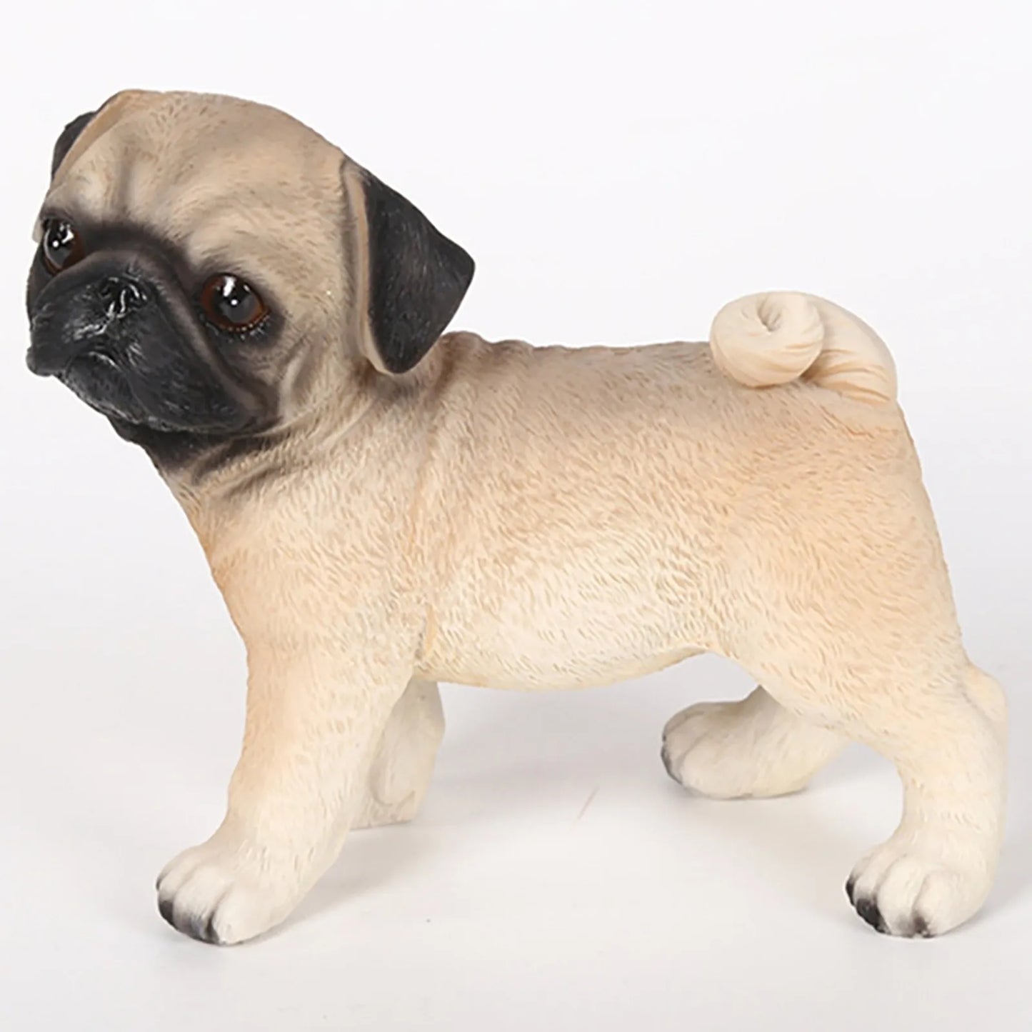 Pug Dog Statue Decoration Ornaments,Birthday Gifts Resin Craft Jewelry