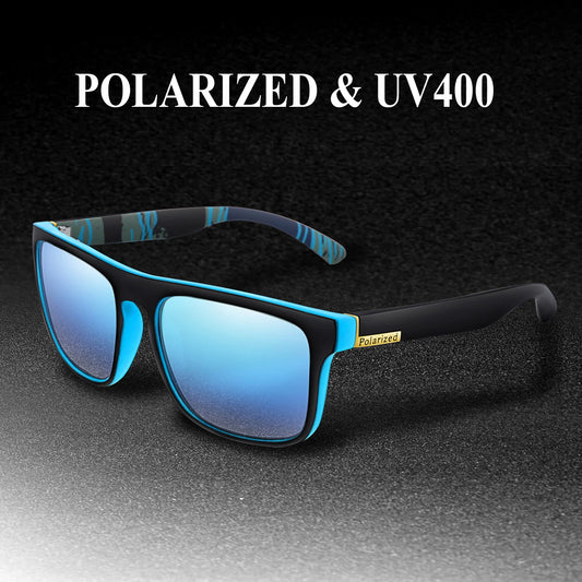 Retro Style Square Frame Polarized Cycling Sunglasses Men Night Vision Car Driving Sunglass Dirt Bike Motorcycle Glasses UV400