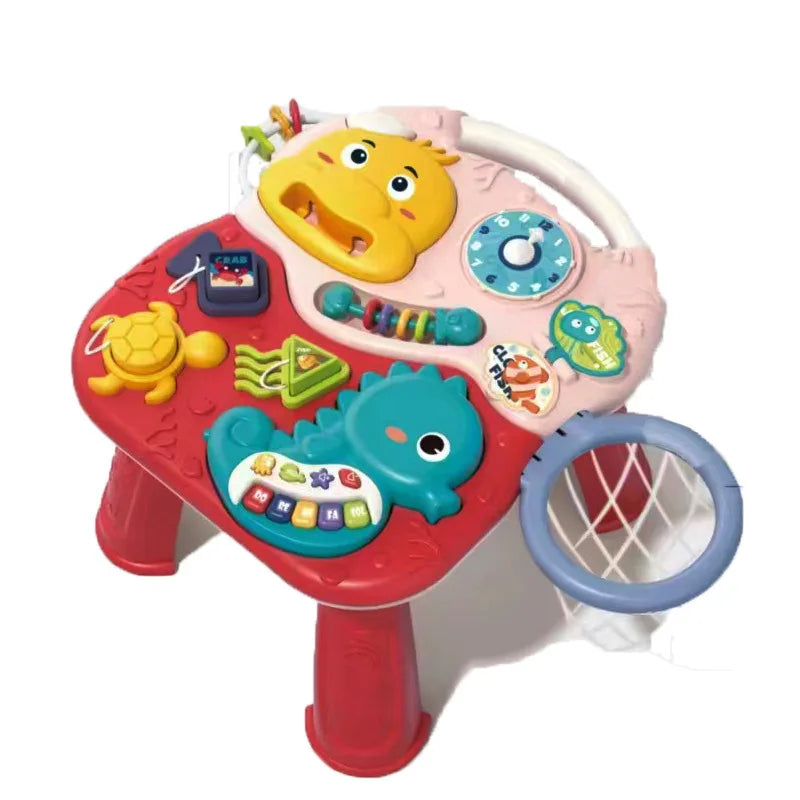 2 in 1 baby toys Multi-Functional Baby table toys 6 12 months Seahorse Music Electronic Piano Game Tables Music educational toys