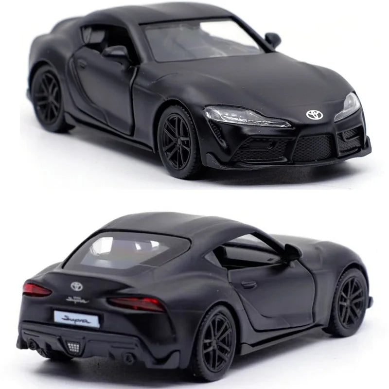 5 Inch Matte Black Car Simulation Diecasts & Toy Vehicles T1 Bus G63 Mustang F150 GTR Supra 1:36 Alloy Model Gifts For Children