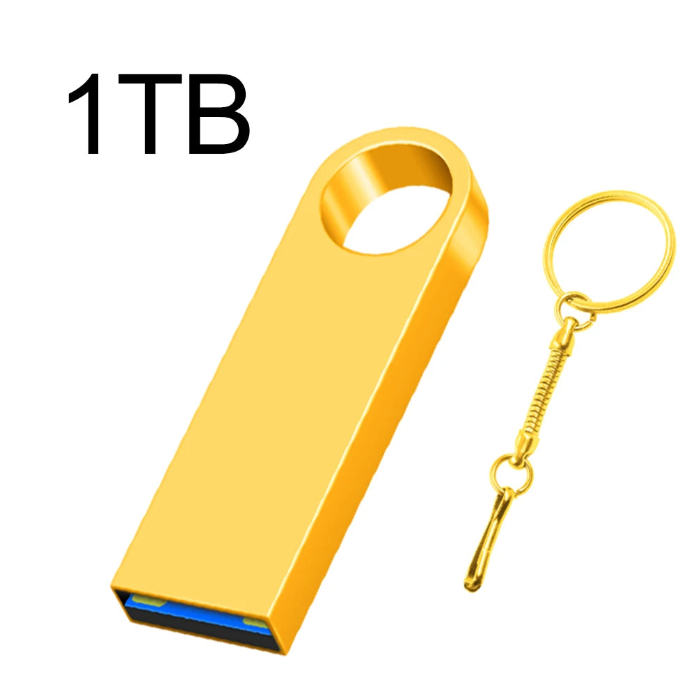 New 2025 Metal Pen Drive 2TB Cle Usb Flash Drives 1TB High Speed Pendrive 512TB 128GB Memoria Usb 3.0 For xiaomi mijia equipment