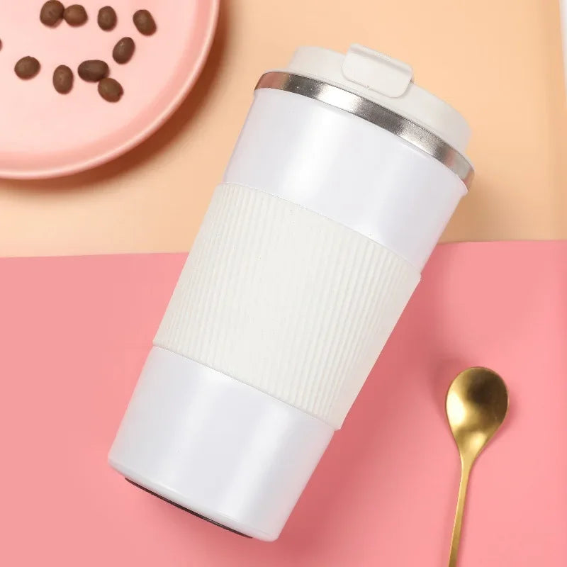 380ml 510ml Stainless Steel Coffee Cup Thermal Mug Garrafa Termica Cafe Copo Termico Caneca Non-slip Travel Car Insulated Bottle