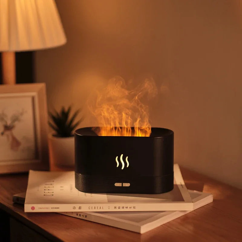 Flame Fragrance Diffuser Intelligent Perfume Humidifier Led Ultrasonic Air Humidifier Creative Gift Essential Oil Atomizer