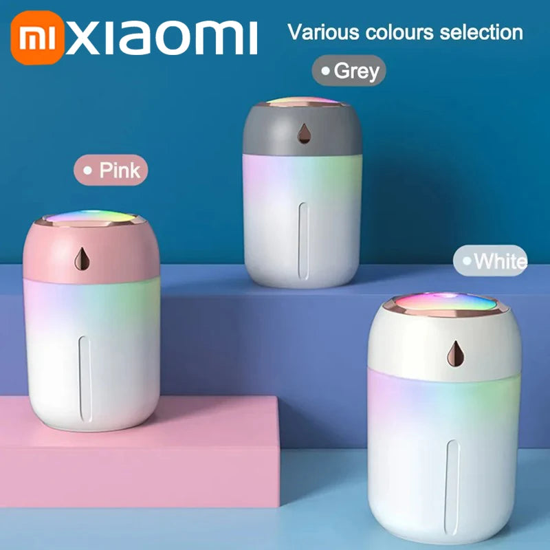 Xiaomi Mini Car Portable Air Humidifier Electric Aroma Diffuser LED Cool Light Mist For Home Car Aromatherapy Plant Purifier