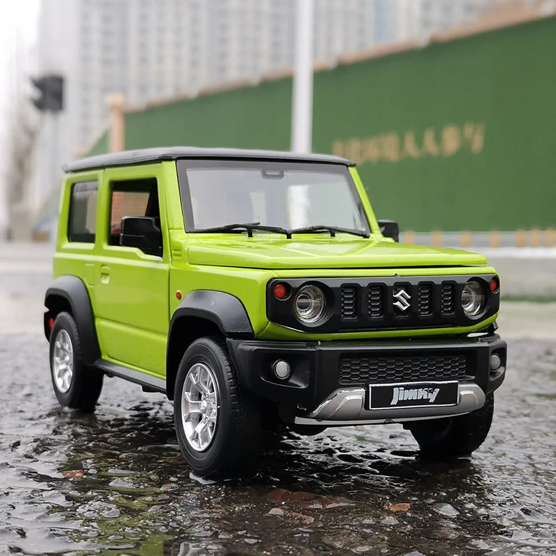 1:18 SUZUKI Jimny Alloy Diecast Car Models Off-Road Vehicles Toy with Sound and Light Car Model Simulation Collection Kids Gifts