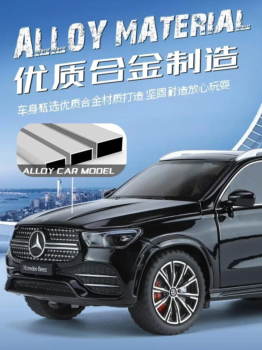 1:24 Mercedes Benz GLE350 alloy off-road car model decorations for children's toys and gifts