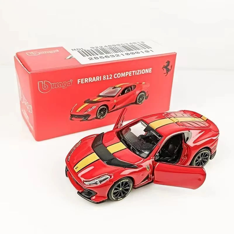 Bburago 1:64 Porsche 911 Gt Lamborghini Ferrari 1959 Cadillac Miniature Alloy CAR Model Collection Toy Gifts