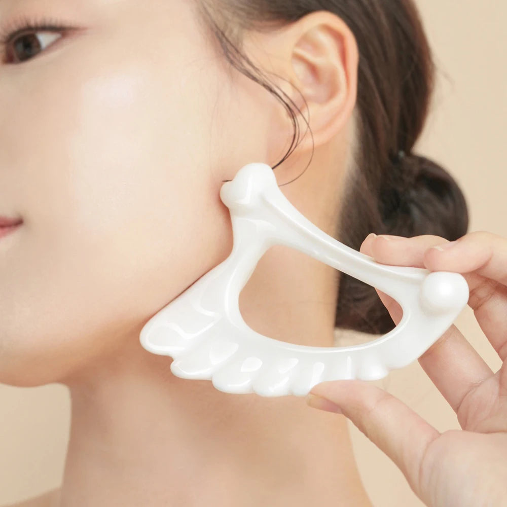 Gua sha massage tool ceramic korea Skin scraping Angle Wing tools Gua Sha Gouache scraper Slimmer Skin Tightening Facial SPA