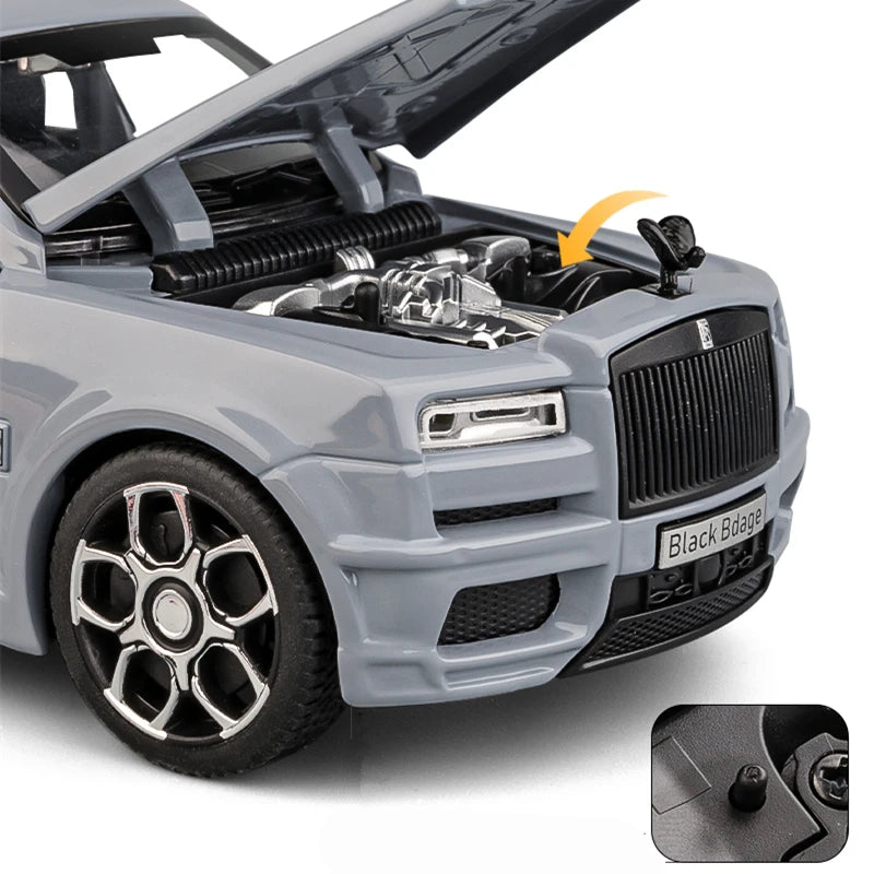 1:32 Rolls Royce Cullinan SUV Alloy Luxy Car Model Diecast Metal Toy Vehicles Car Model Sound and Light Simulation Children Gift