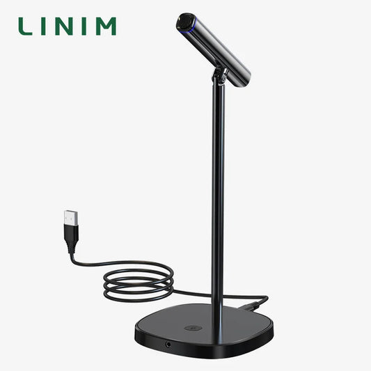 LINIM USB Microphone Desktop Computer PC Mic for YouTube Streaming, Podcasting, Gaming Mic for Mac Windows Audio Microphones