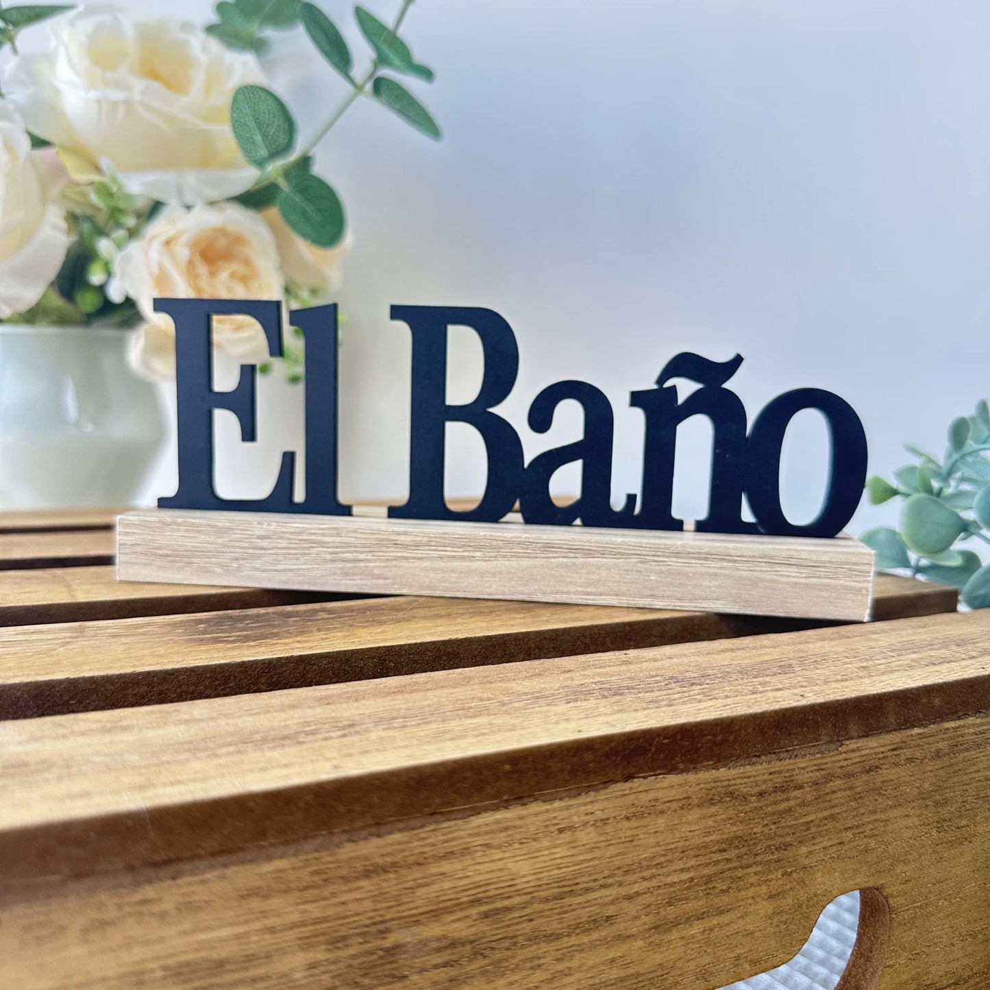 1pc Spanish Portuguese Inspirational Table Blessed Signs Wood Motivational Home Decorations Table Home Decor Centerpieces Faith