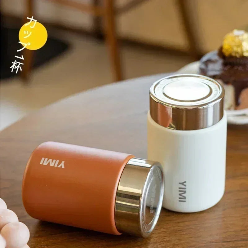 230ml Mini Stainless Steel 316 Thermos Mug Fashion Portable Pocket Vacuum Flask Coffee Tea Thermal Water Bottle Tumbler