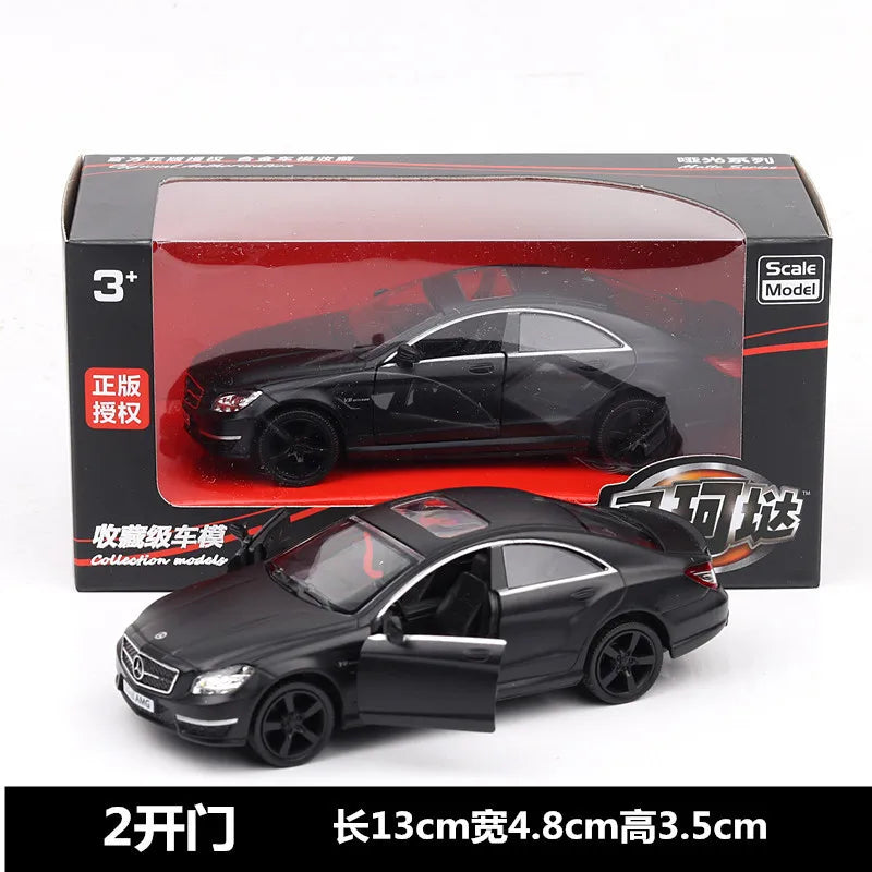 1:36 Mercedes-Benz CLS 63 AMG Metal Diecast Car Model Scale Miniature Collection Vehicle Hobby Kid Toy for Boy Xmas Gift A57