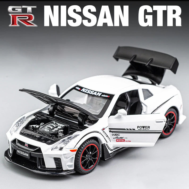 1:32 NISSAN GTR GT-R R35 R34 Supercar Alloy Car Model Diecasts & Toy Vehicles Toy Cars Kid Toys For Children Gifts Boy Toy