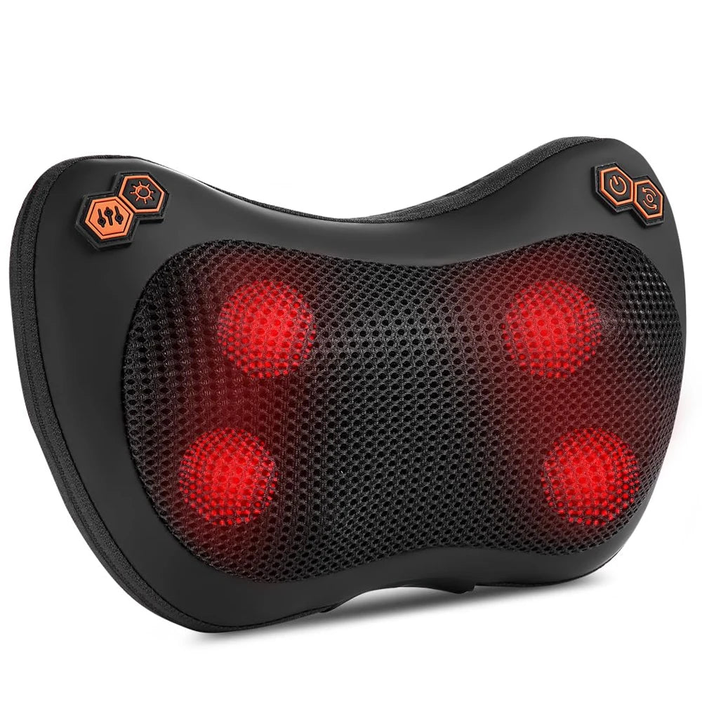 Massage Pillow Neck Massager Heating Car Pillow Shiatsu Vibrating Massager For Neck Relax Muscles Massage