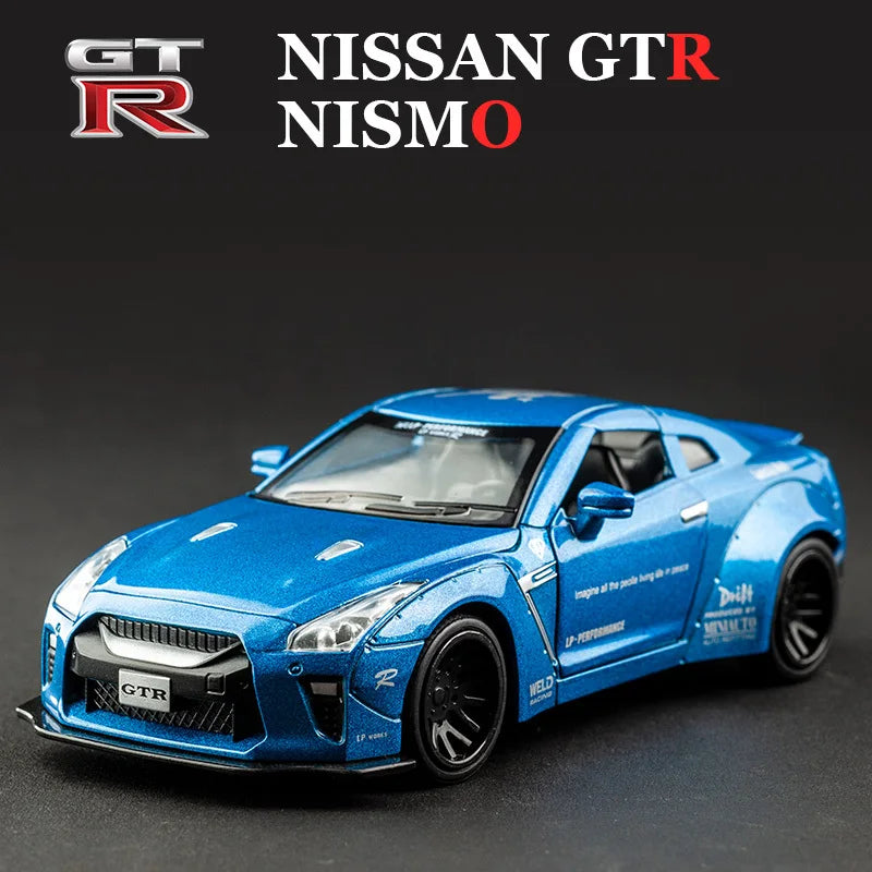 1:32 NISSAN GTR GT-R R35 R34 Supercar Alloy Car Model Diecasts & Toy Vehicles Toy Cars Kid Toys For Children Gifts Boy Toy