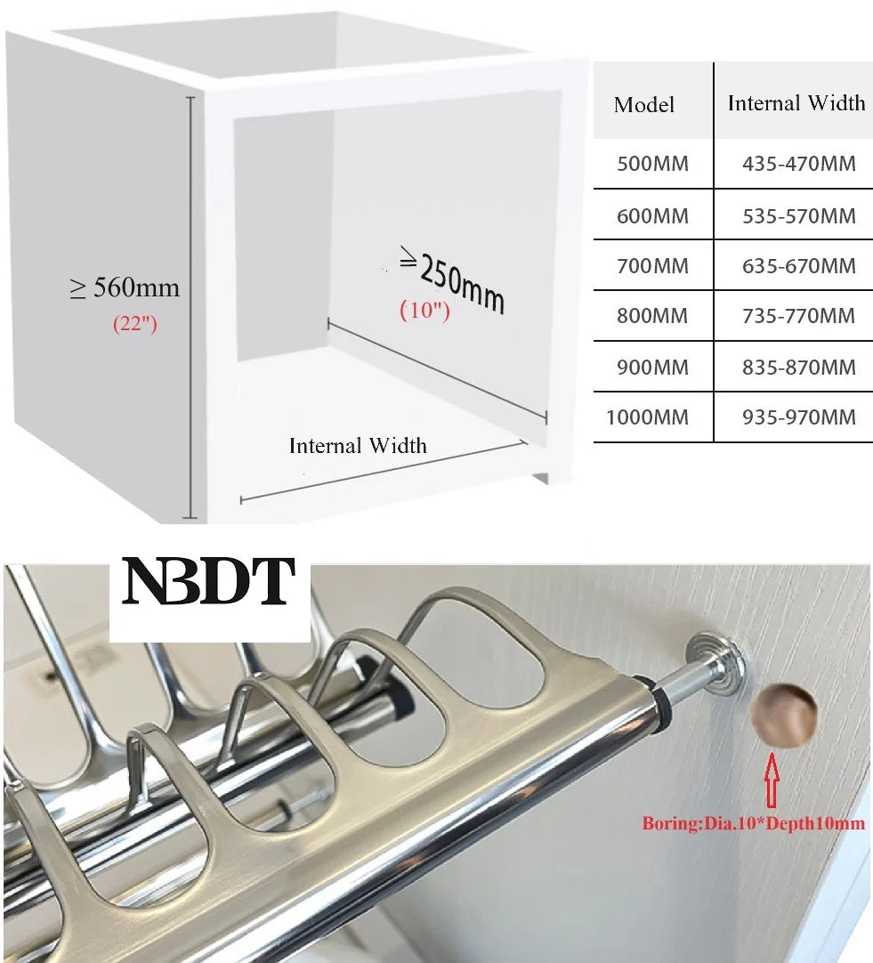 1Set Stainless Steel 2 Tiers Dish Rack With Drip Collecting Tray Kitchen Cupboard Plate Storage Drying