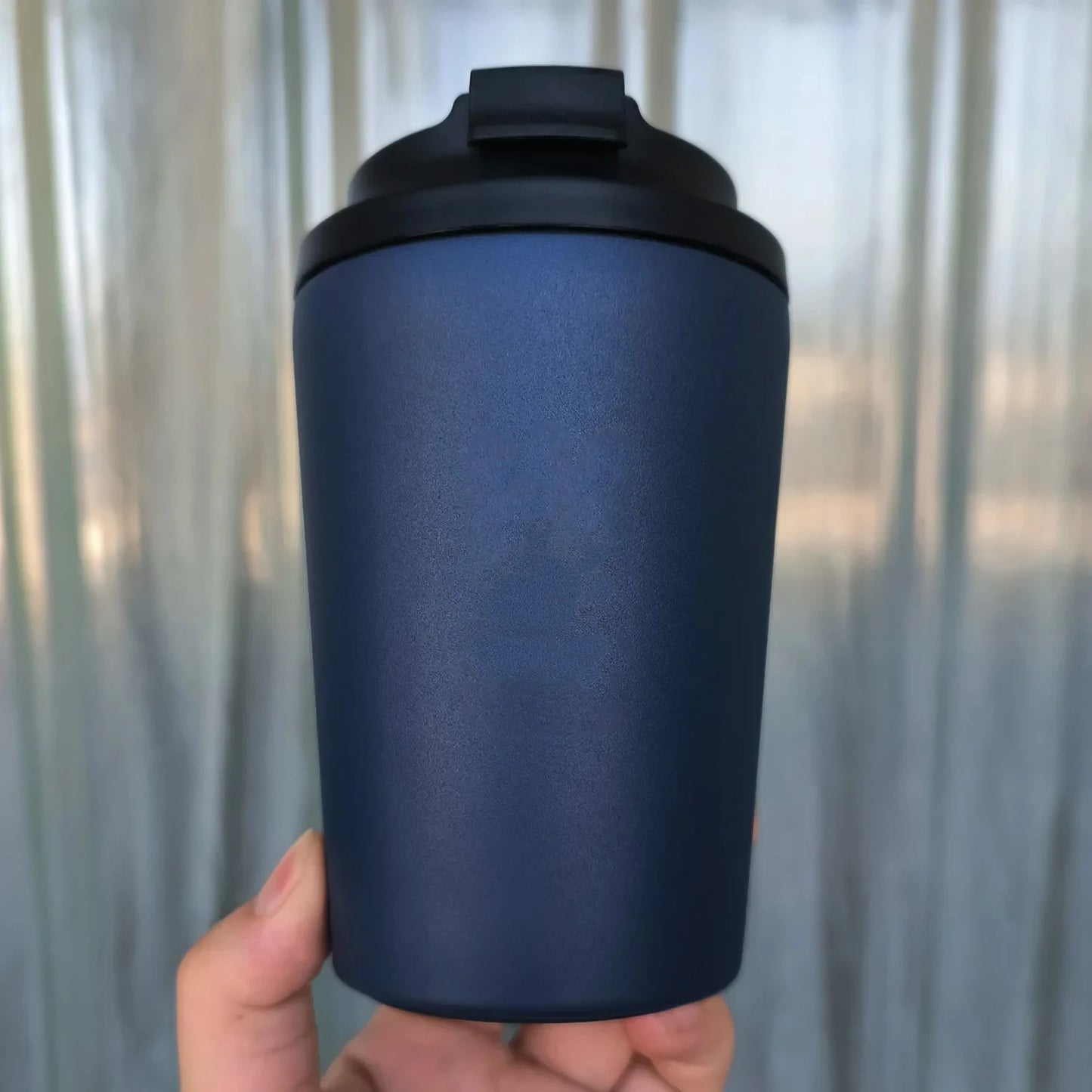 Vacuum Flasks Customized Logo Cup Coffee Mug Car Insulated Water Bottle Travel Stainless Steel Drinking Kettle 360ml 12oz