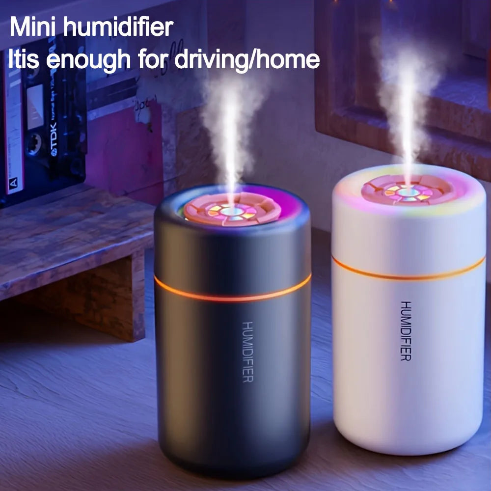 Mini USB Air Humidifier Electric Aroma Essential Oil Diffuser Purifier Aromatherapy Mist Maker Color Lights for Car Home Bedroom