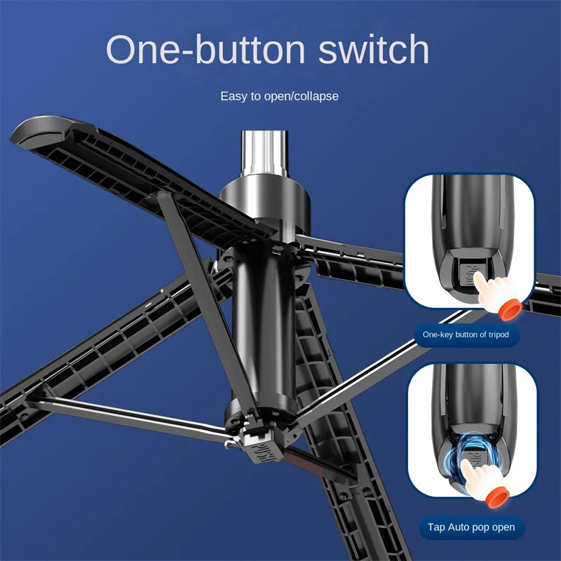 COOL DIER New Tripod for Smartphone Camera,Tripods Stand with Bluetooth shutter,Wireless Selfie Stick brackets with Phone Holder