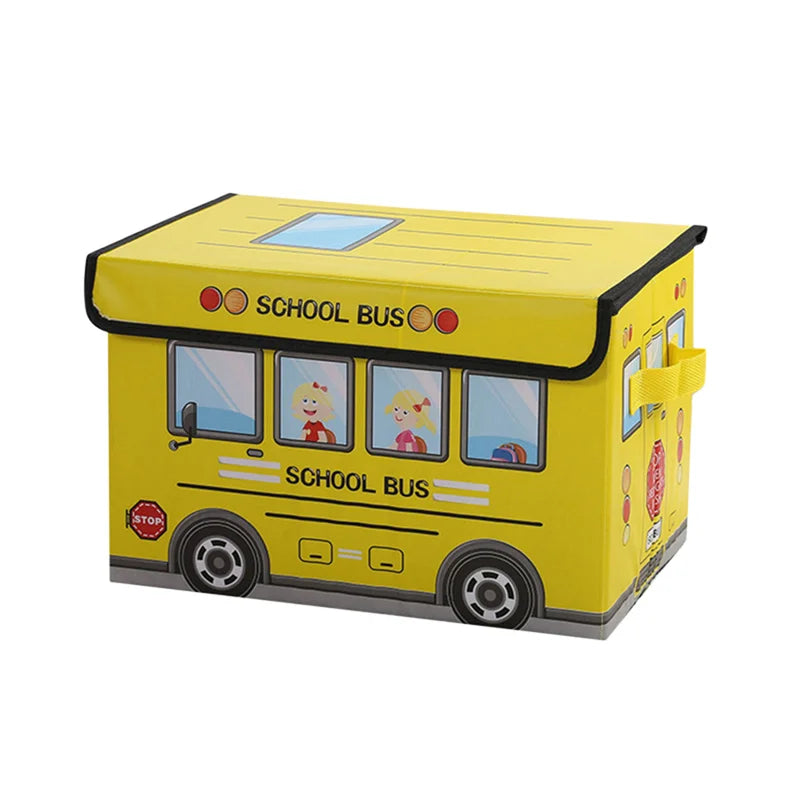 Storage Box Cartoon Car Foldable Dormitory Clothes Organizer Waterproof Moisture Proof Snacks Storage Boxes Household Collection