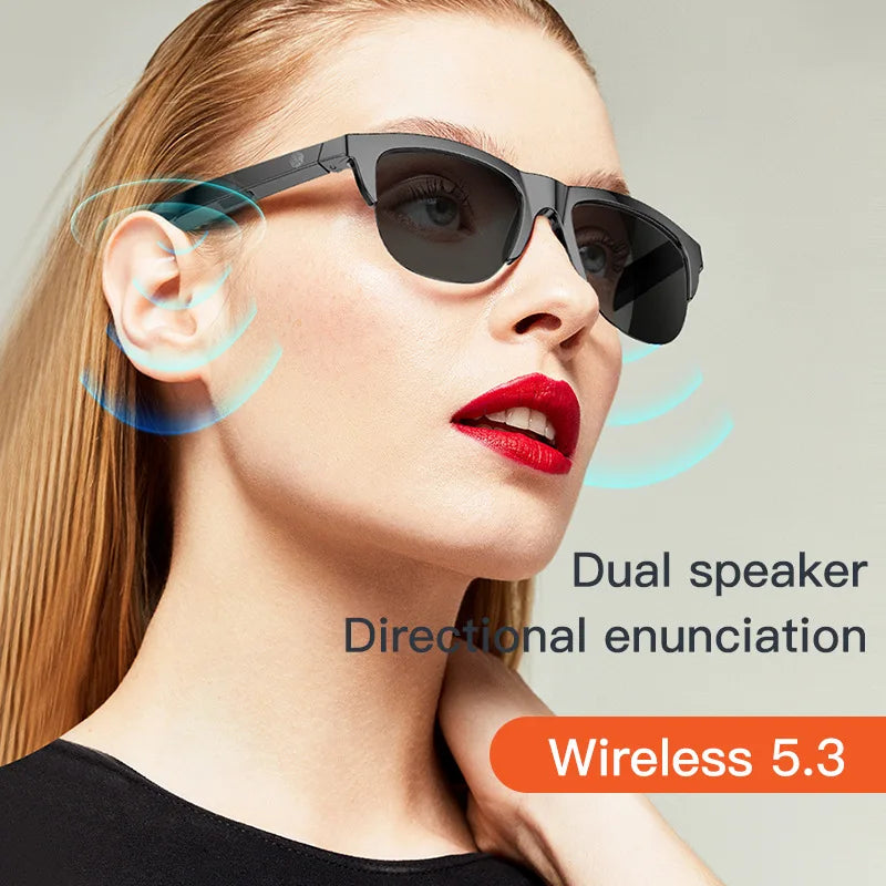 Touch Based Intelligent Bluetooth Glasses with Bone Conduction For Outdoor Sports Calls Sunglasses Business