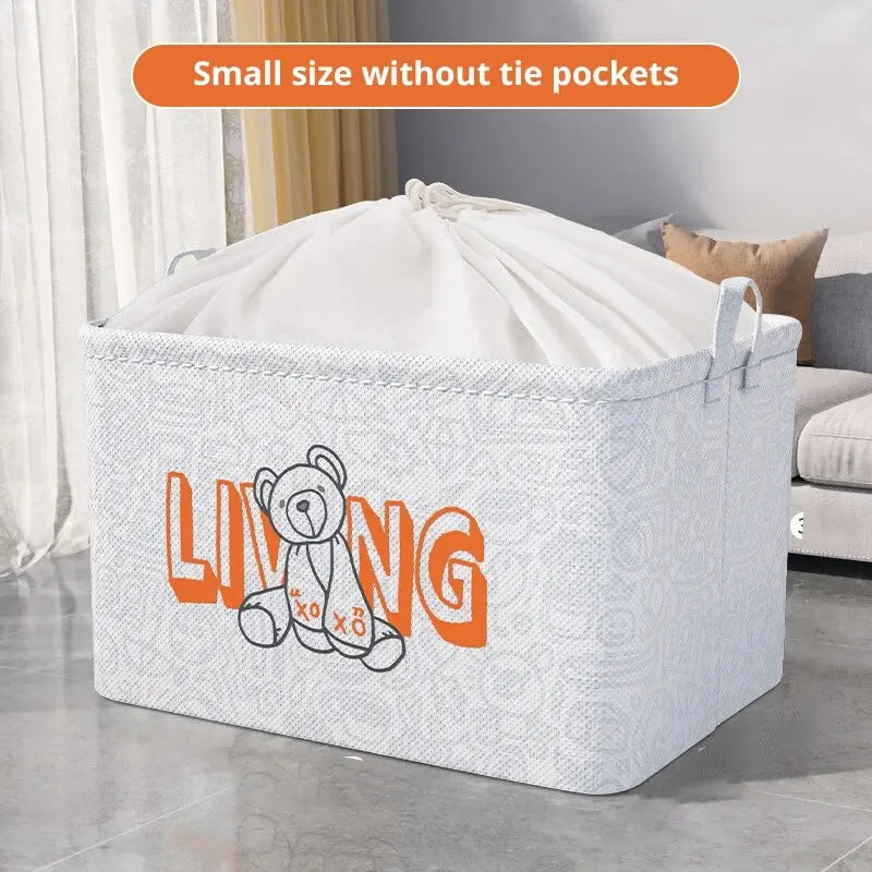 1pc Household Foldable Clothes and Sundries Storage Bag Wardrobe Organizing and Storage (Small Size No Pattern)