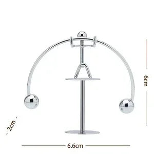 1Pc Newton Pendulum Ball Men Iron Man Cradle Creative Balance Crafts Tumbler Kids Desk Toy Metal Home Decoration Accessories