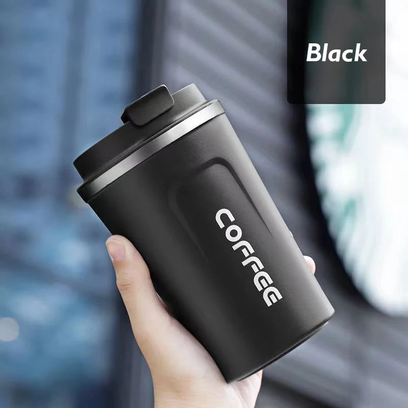 380ml/510ml 304 Stainless Steel Vacuum Insulated Coffee Mug Insulated Cup Outdoor Thermos Cup Sealed Trailing Mug