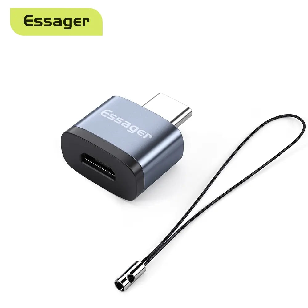 Essager OTG Adapter Type C USB 3.0 Type C USB C Male To USB Female Converter For Macbook Xiaomi Samsung S20 USBC OTG Connector