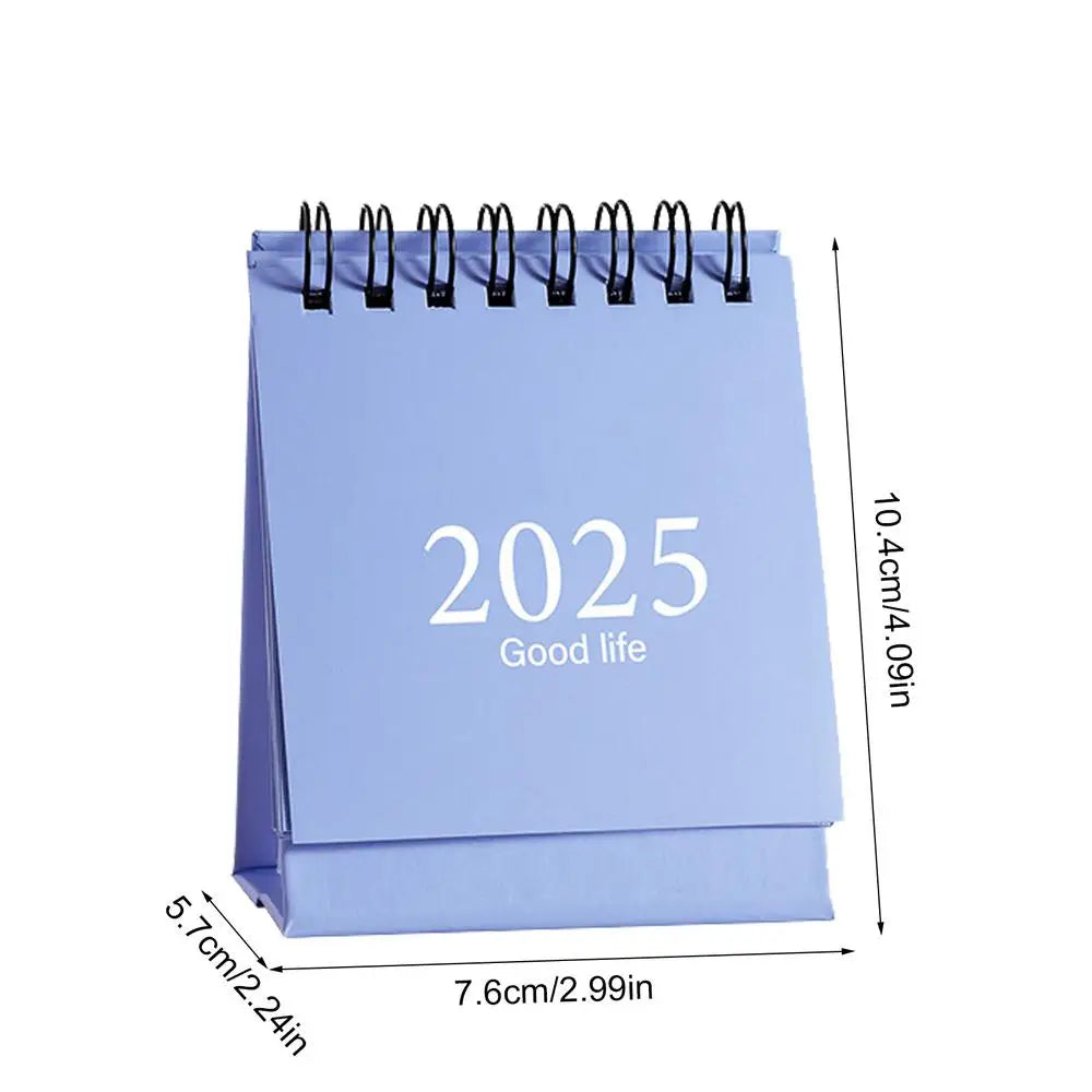 2025 Mini simple small desk calendar Desktop Calendar pocket portable calendar desktop decoration Home Office School Supplies