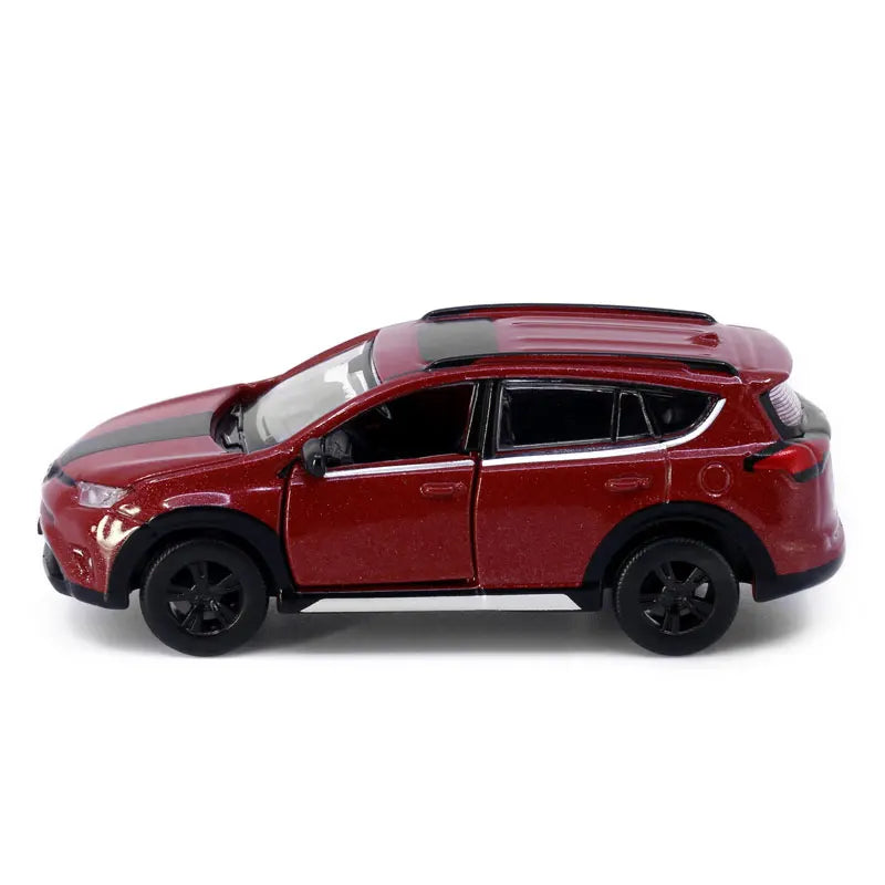 Tiny 1:64 Rav4 NO.117 Red Alloy Simulation Model Car