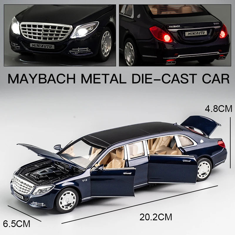 1:32 Maybachs S650 Alloy Car Model Diecasts & Toy Vehicles Metal Toy Car Model High Simulation Sound Light Collection Gift