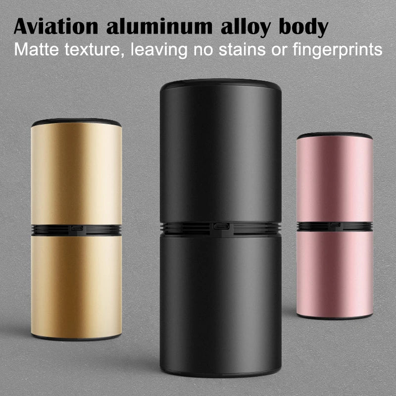 Aluminum alloy car air purifier usb negative ion car air purifier