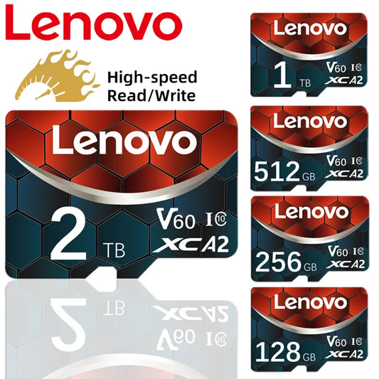 Lenovo 2TB SD Card 1TB 512GB A2 U3 Micro TF SD Card 128GB  High Speed MLC TF Card UHS-II SD Card for Sony A7IV 256GB Memory Card