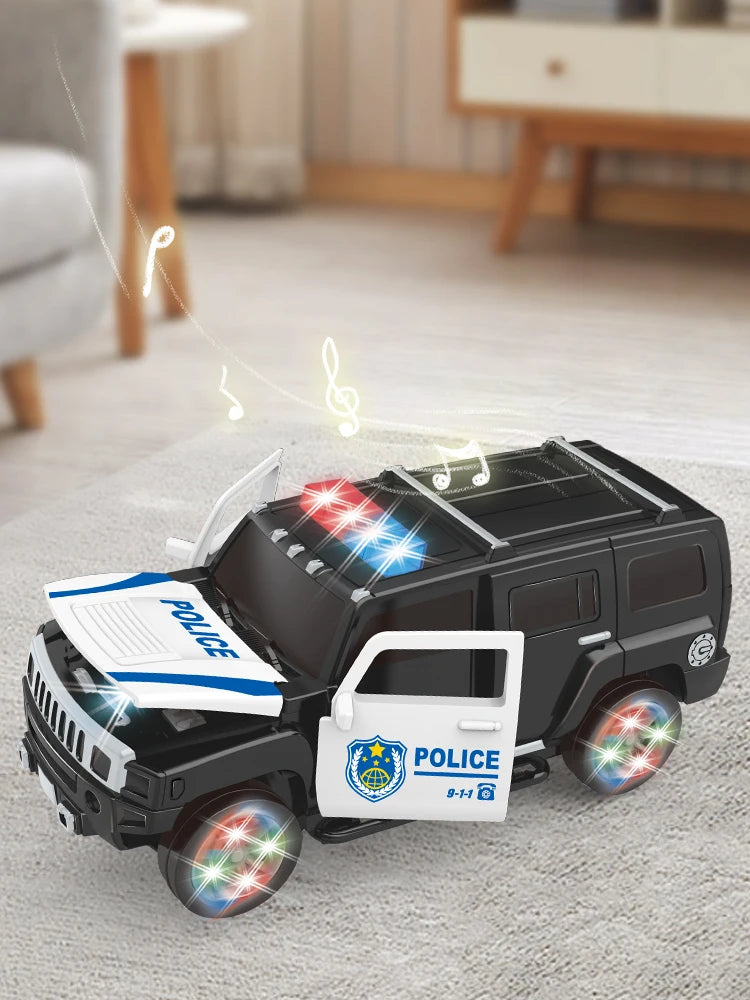 High Simulation Siren Police Cars Kid Electric SUV Model Music with Lights Car Children‘s Puzzle Toys Birthday Gifts for Boys