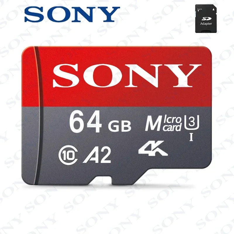 SONY New 2TB SD Card 64GB 128GB 256GB 512GB 1TB Class10 High Speed Micro SD Class TF Card for Drone Equipment Audio PC Ps5 Game