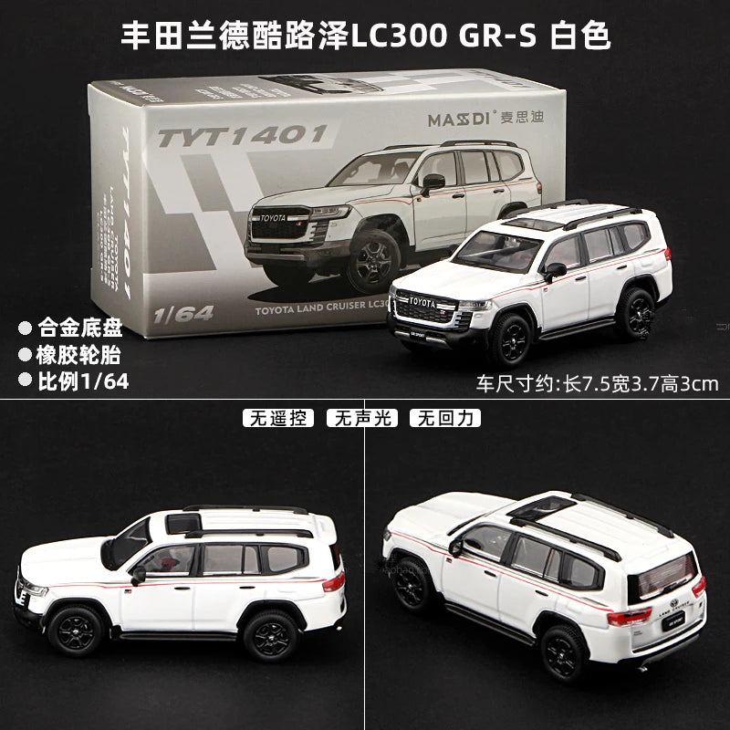 1/64 Toyota Land Cruiser LC80 LC300 Alloy Car Model Diecast Metal Toy Mini Car Vehicle Model Simulation Children Gift Decoration