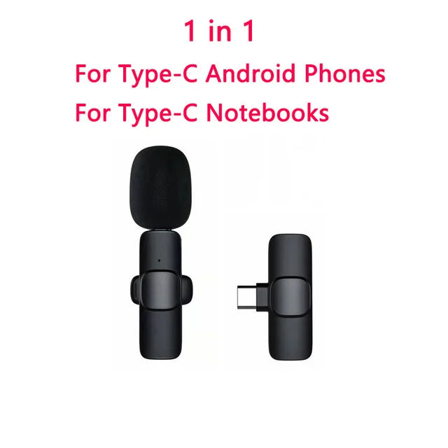 Xiaomi Mijia Wireless HD Radio Live Microphone Noise Cancel Dual Mic 20 Meters for Mobile Phone Tiktok Short Video Recording