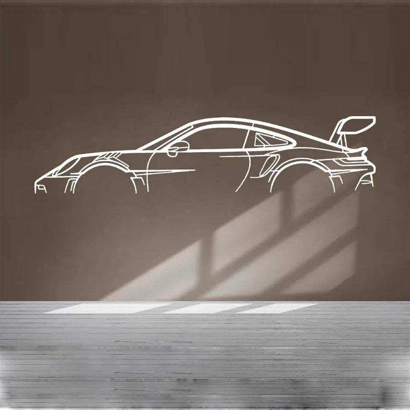 Car Silhouette Wall Art Sticker Vinyl Home Decor Automotive Service Center Garage Car Beauty Shop Decoration Decals Murals