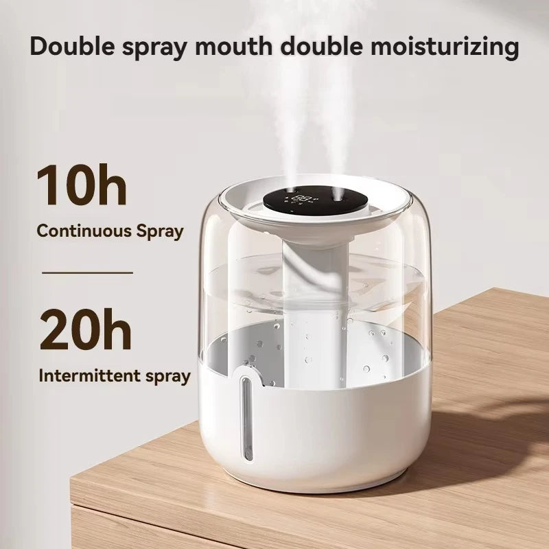 Xiaomi 6.8L Large Capacity Double Spray Quiet Humidifier USB For Home Bedroom Office With LED Night Light Essential Oil Diffuser