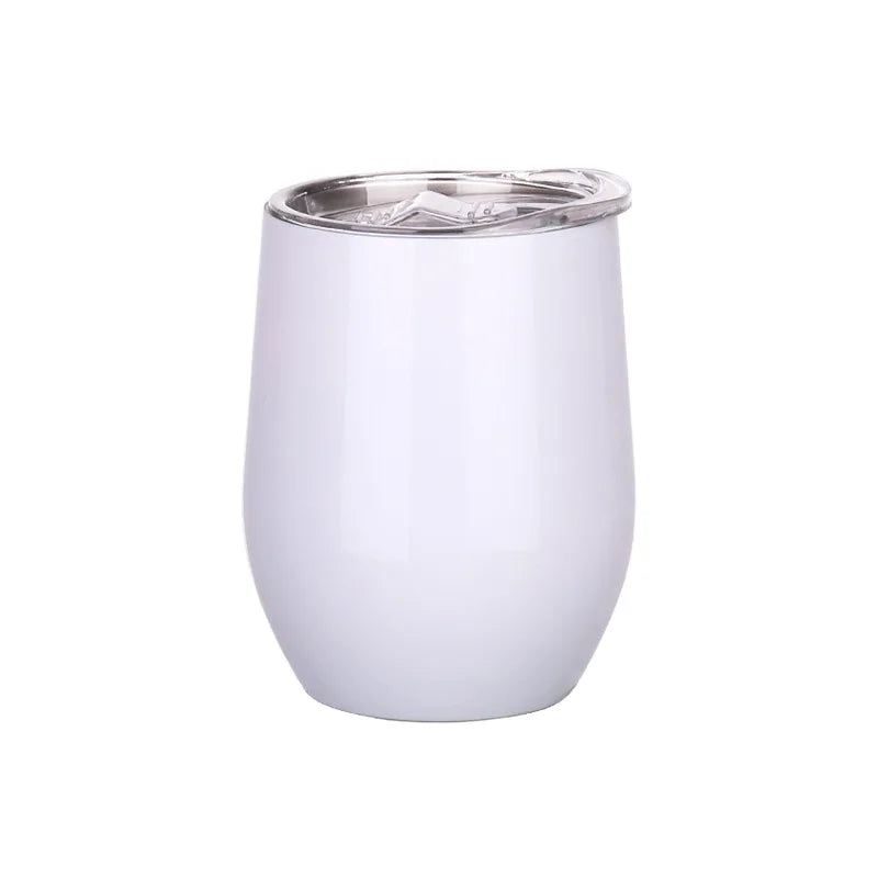 New Double Wall Flask Egg Shape Stainless Steel 10oz Coffee Mug Tea Cup Beer Drinking Mug 300ml Insulated Thermos Vacuum Flask