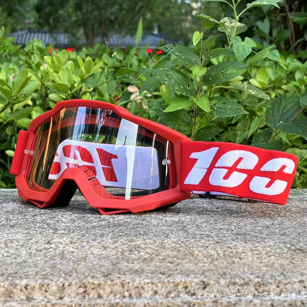 100 Motorcycle Goggles Motocross Glasses Off-road Helmet MX Moto Dirt Bike ATV Ski Outdoor Sports Glass Scooter Googles Mask