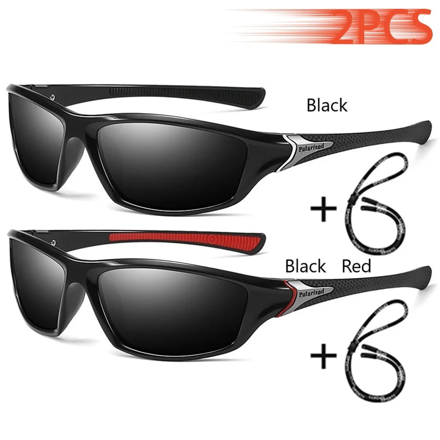 Men And Women Outdoor Sports Polarized Sunglasses With Chain Cycling Climbing Skiing Fishing Vintage Sun Glasses UV400 Eyewear