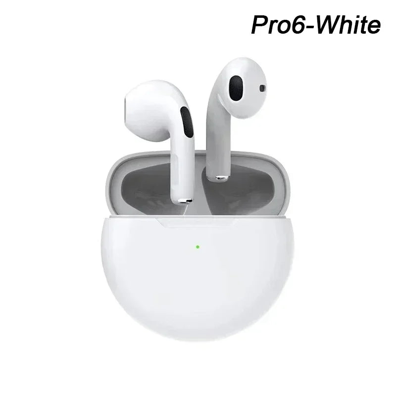 Air Pro6 Bluetooth Headphones Tws Earphone Bluetooth Wireless Bluetooth Headset Pods EarPods Wireless Headphones Pro 6 Earbuds